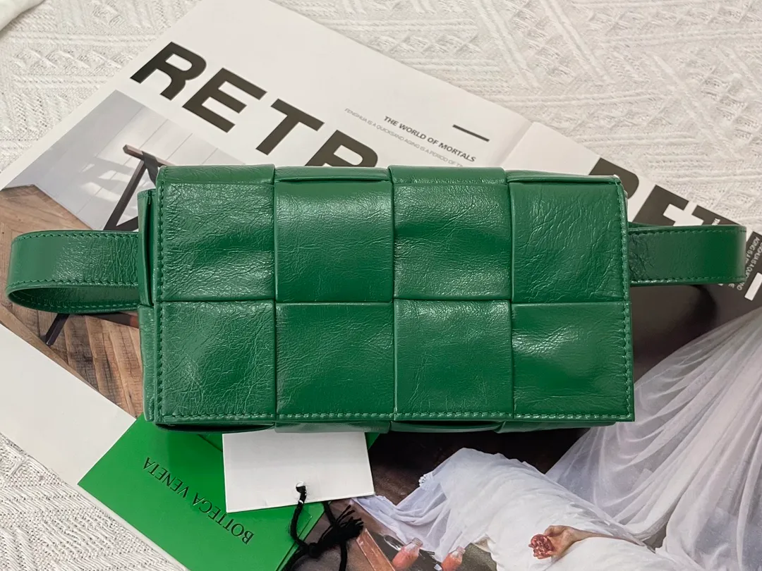 #𝐓𝐇𝐄 𝐁𝐄𝐋𝐓 𝐂𝐀𝐒𝐒𝐄𝐓𝐓𝐄 Checkered waist bag cassette has an updated version🆕The waxed cowhide material is very light and shiny, has a cool feeling, and has the same high-end touch as always. ⚠️The second-generation upgraded version has a long strap of 136cm, tall people can also wear it cross-body at will It is also suitable for boys. It is suitable for couples. It can be used as a handbag, waist bag, crossbody or shoulder bag. It’s small and exquisite, but packs a punch: 💄lipstick 🕶️sunglasses, etc.⋯pack it all! It continues the square shape of the cassette bag and does not deform after loading. It has a very concave shape! Model: 6815# S18.5x5x9.5